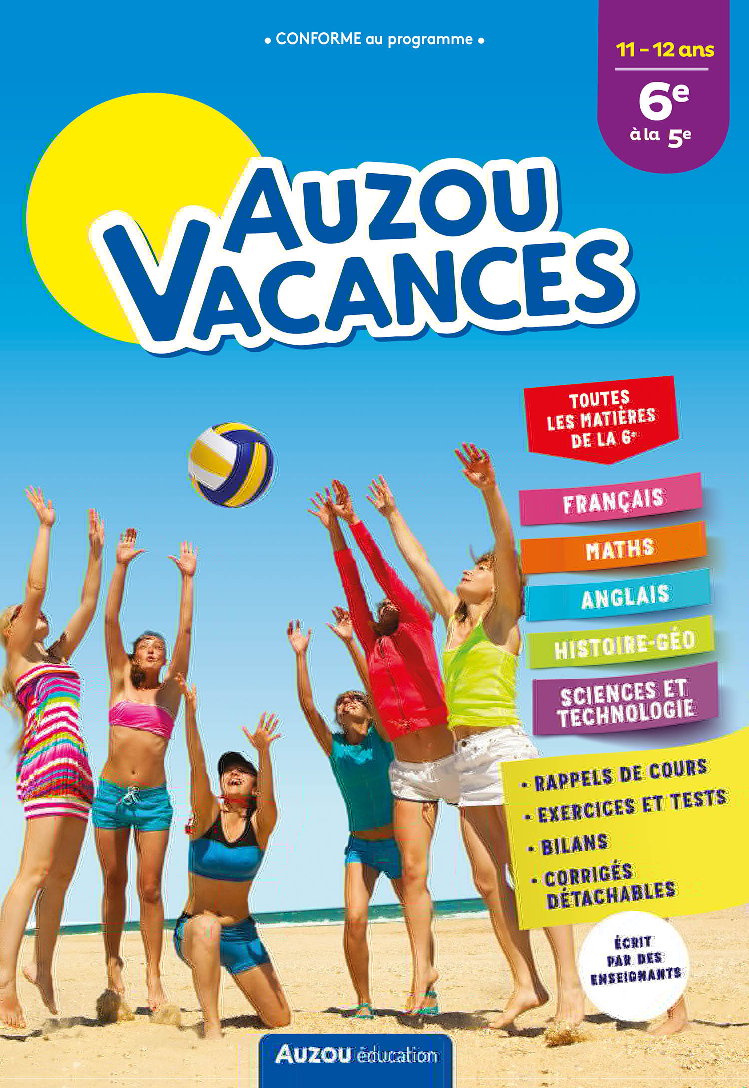 Auzou vacances - De la 6e à la 5e 2022