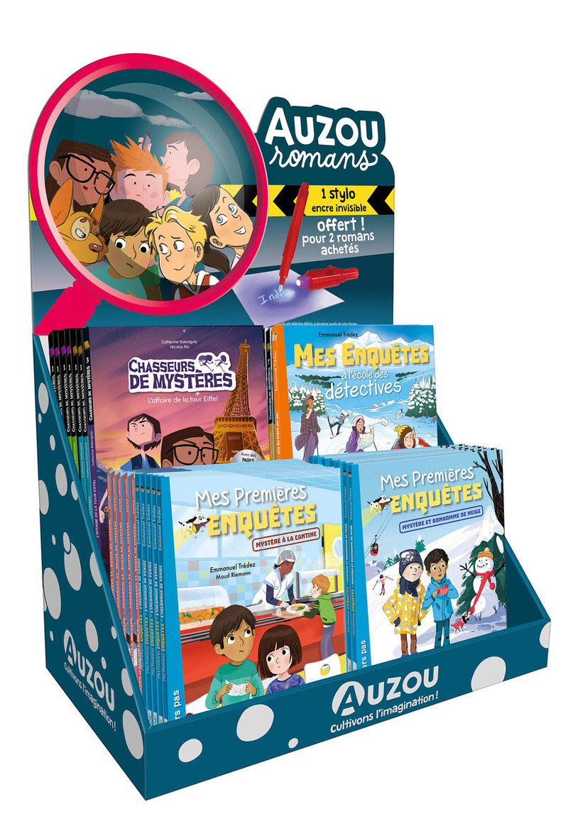 Annulé-COMPTOIR PLEIN AUZOU ROMANS ENQUETES 40VOL 0224