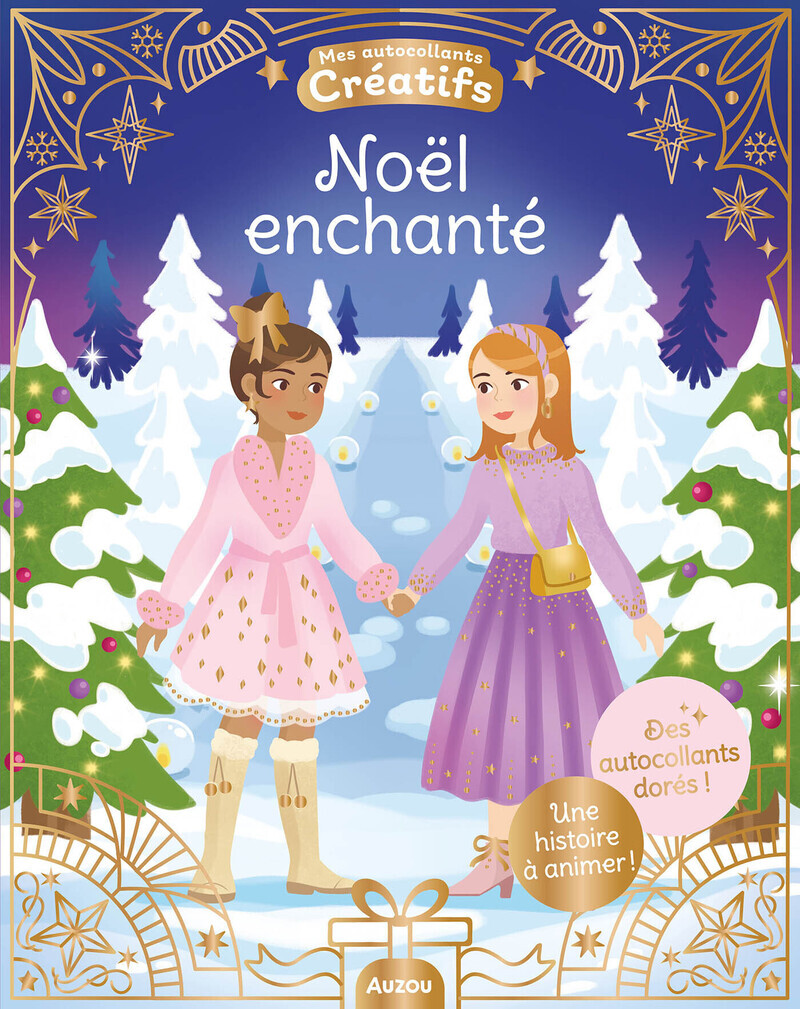 Noël enchanté - Des autocollants dorés !