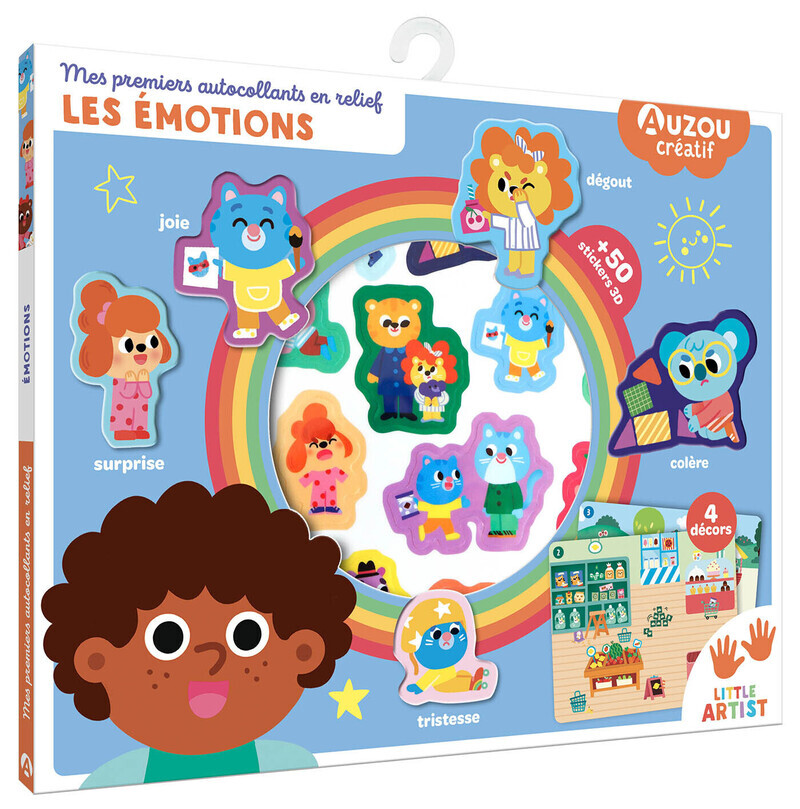 Mes premiers autocollants en relief - les émotions