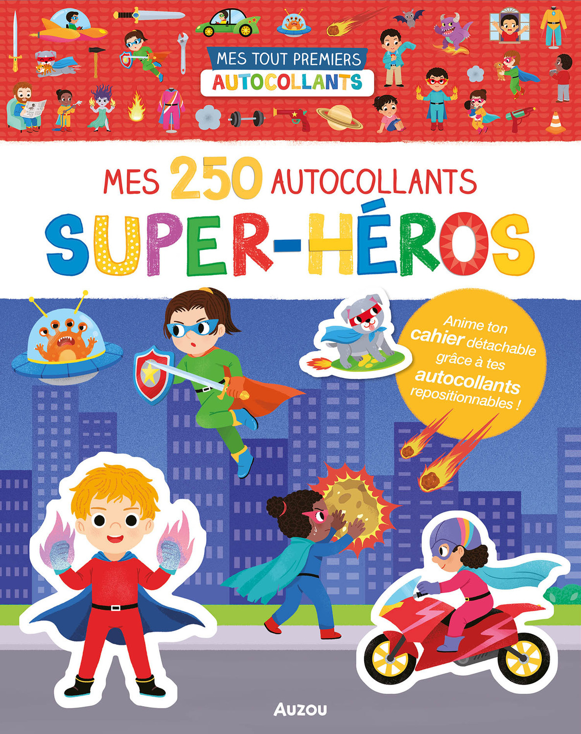 Mes tout premiers autocollants - 250 autocollants - Super-héros