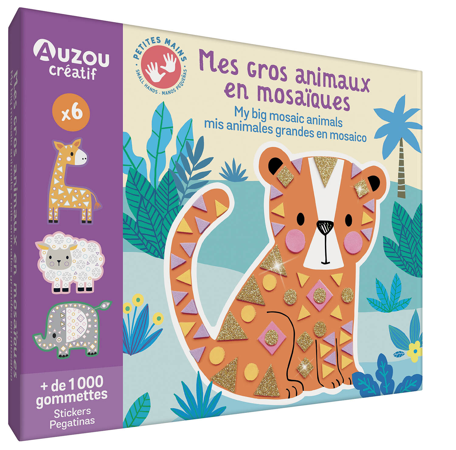 MON COFFRET D'ARTISTE - MES GROS ANIMAUX EN MOSAIQUES