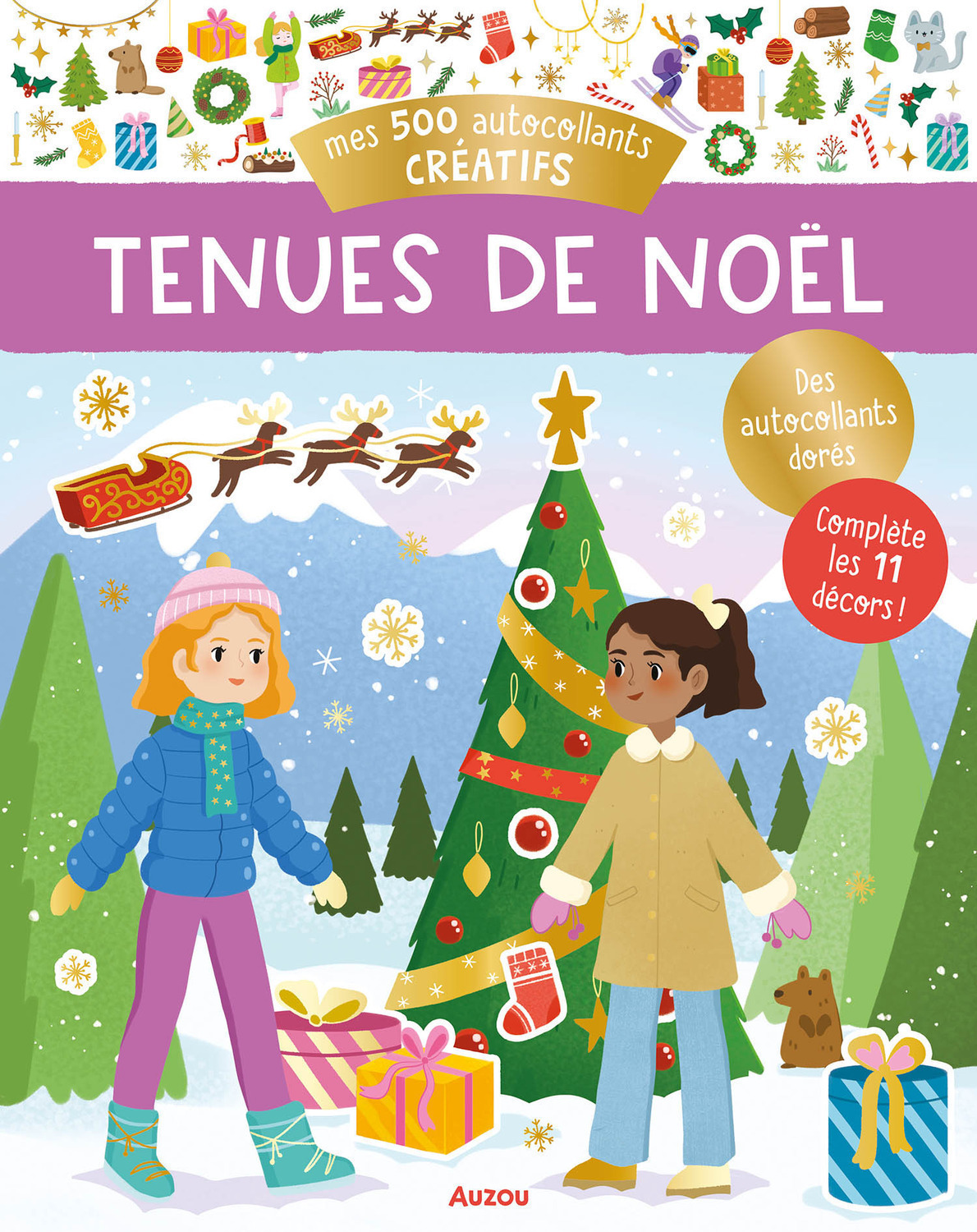 Mes 500 autocollants créatifs - Tenues de Noël
