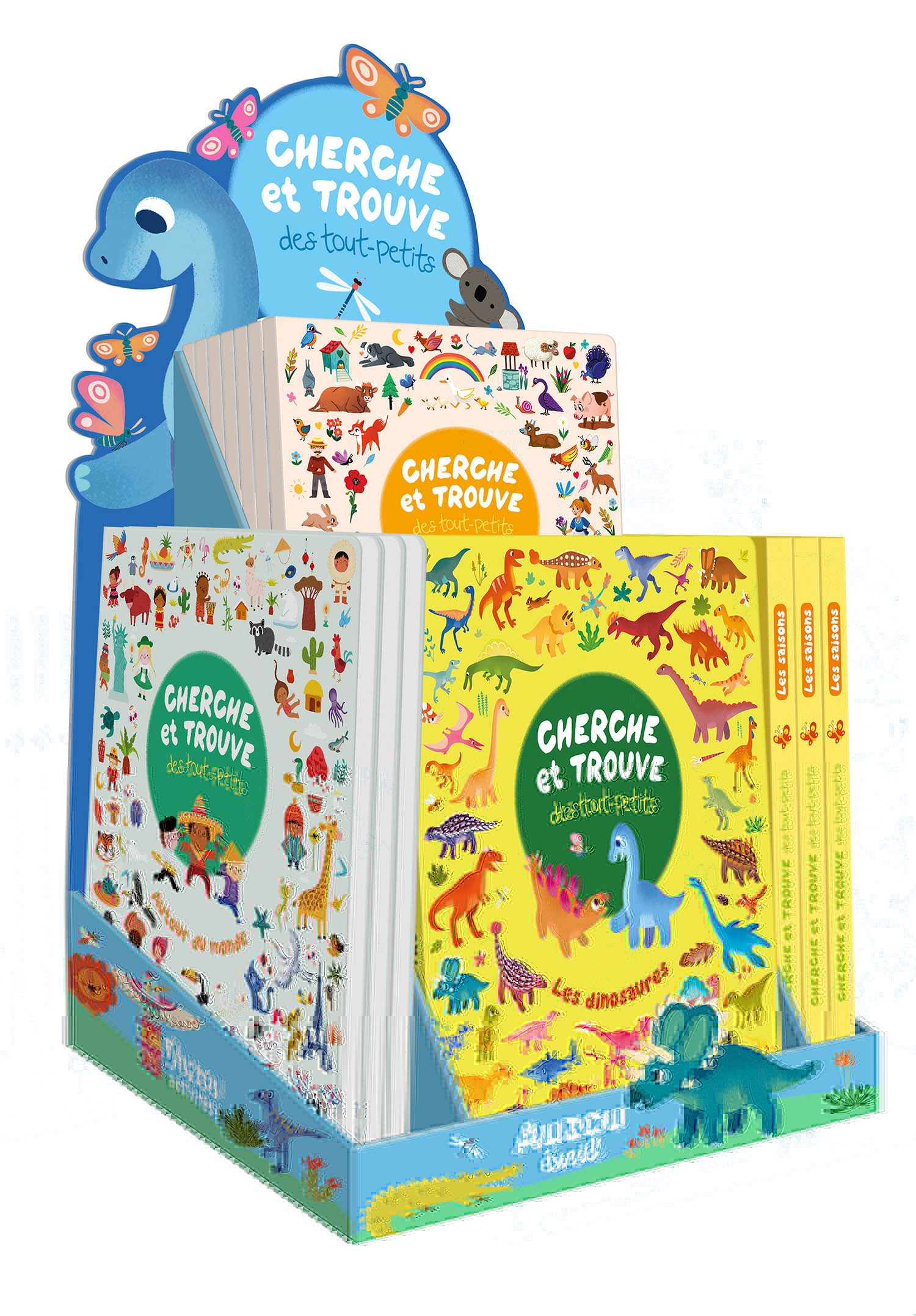 PLV PLEINE DE TABLE - CHERCHE & TROUVE DES TOUT-PETITS - 20 VOLUMES