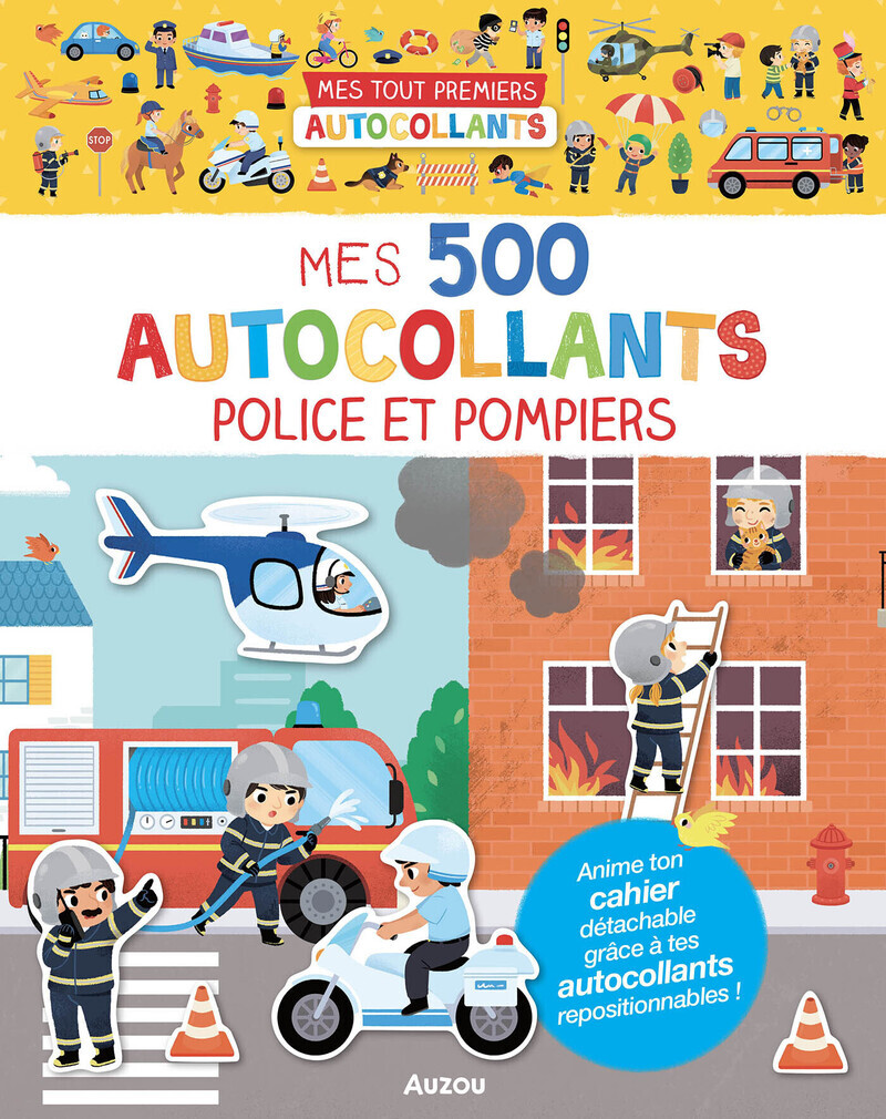 Mes 500 autocollants police et pompiers