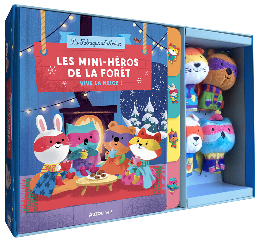 Coffret marionnettes à doigts - les mini-héros de la forêt - Vive la neige !