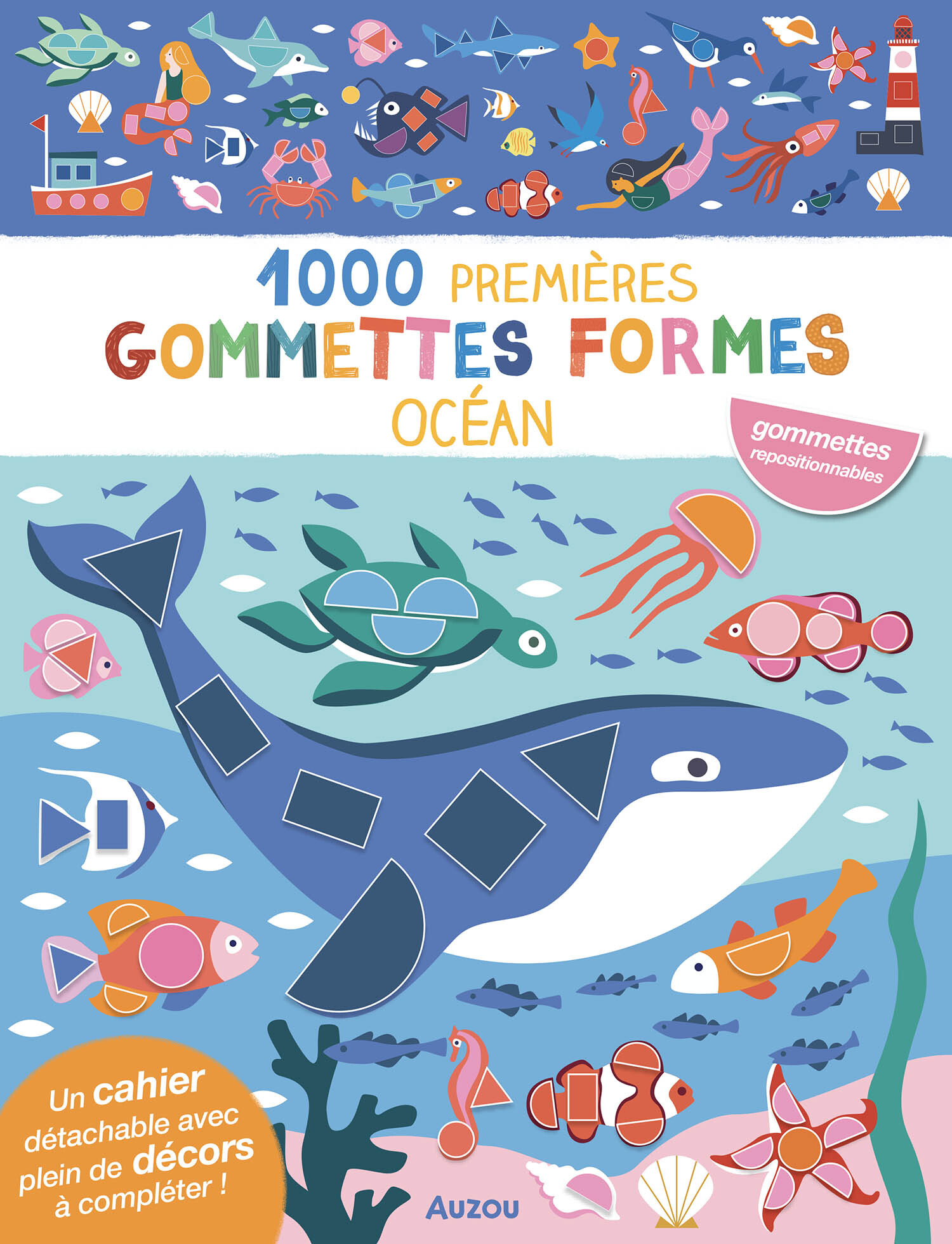1000 premières gommettes formes - Océan
