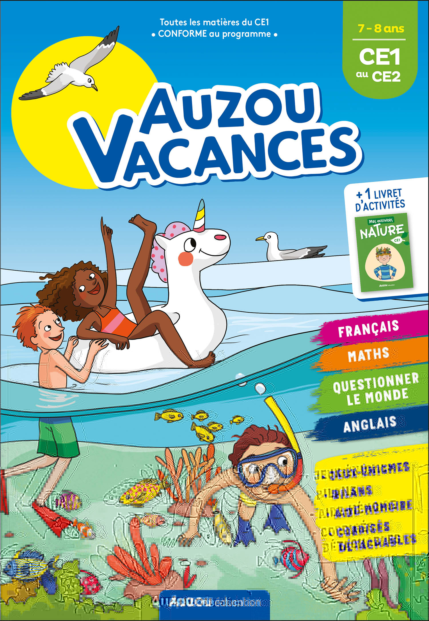 Auzou vacances - Du CE1 au CE2 2022