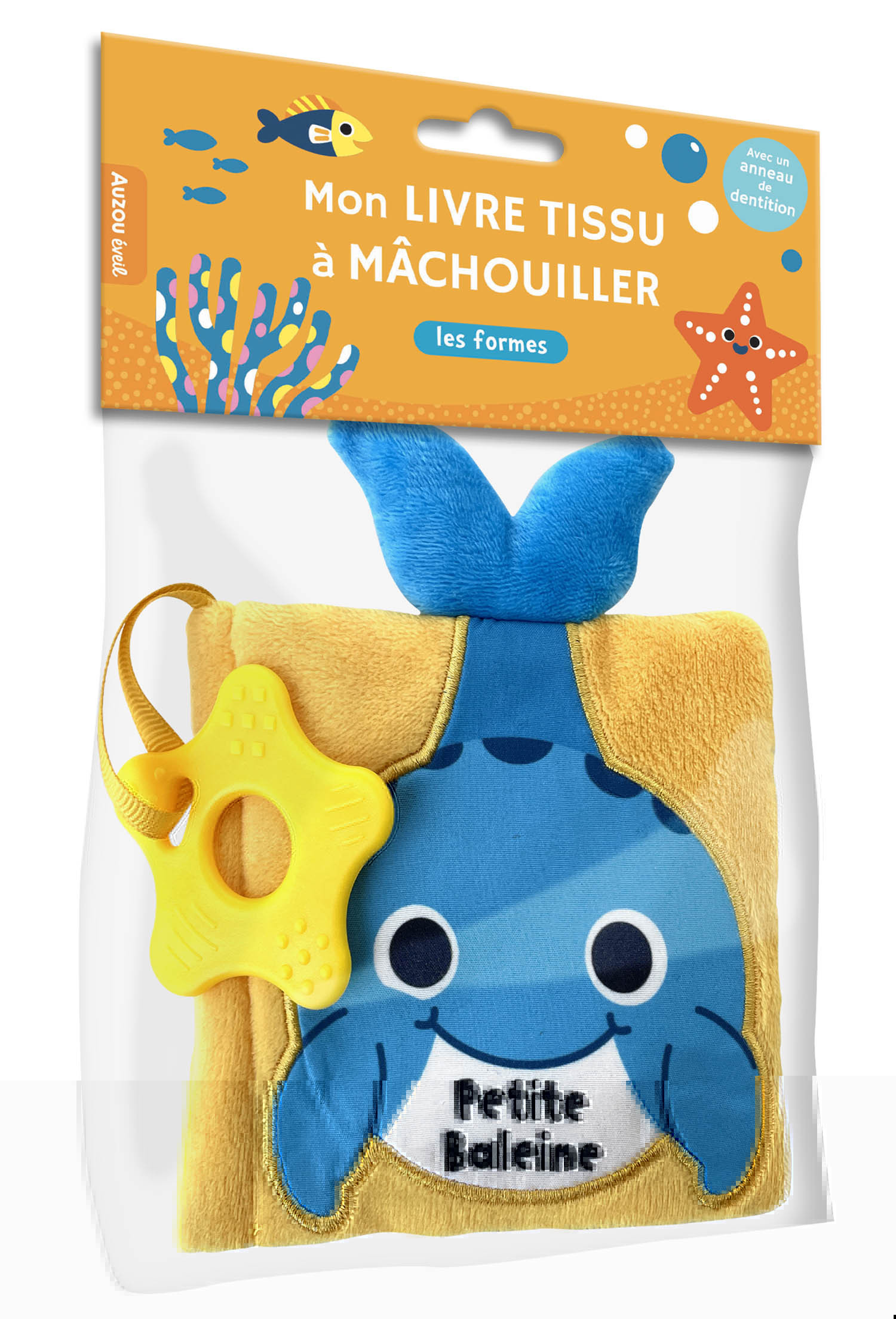 Mon livre tissu à machouiller - Petite baleine