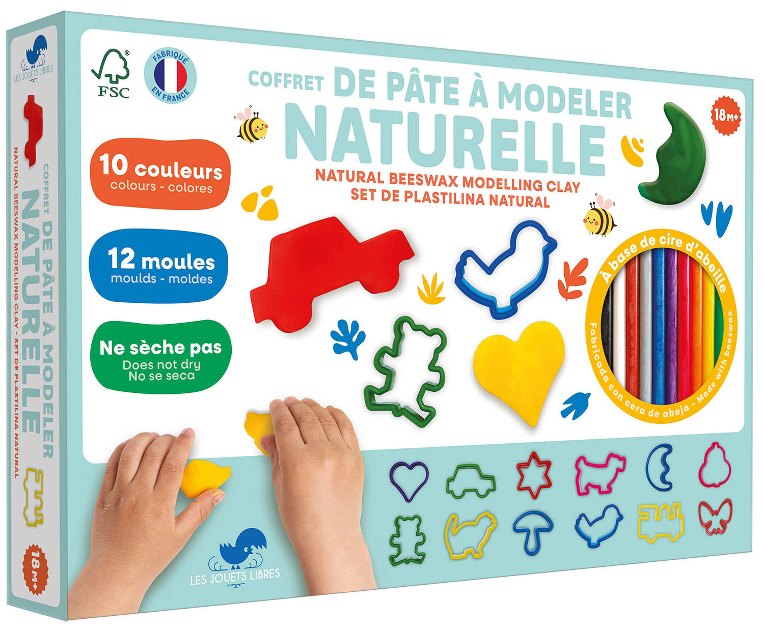 Les Jouets libres - Mon coffret pâte à modeler naturelle