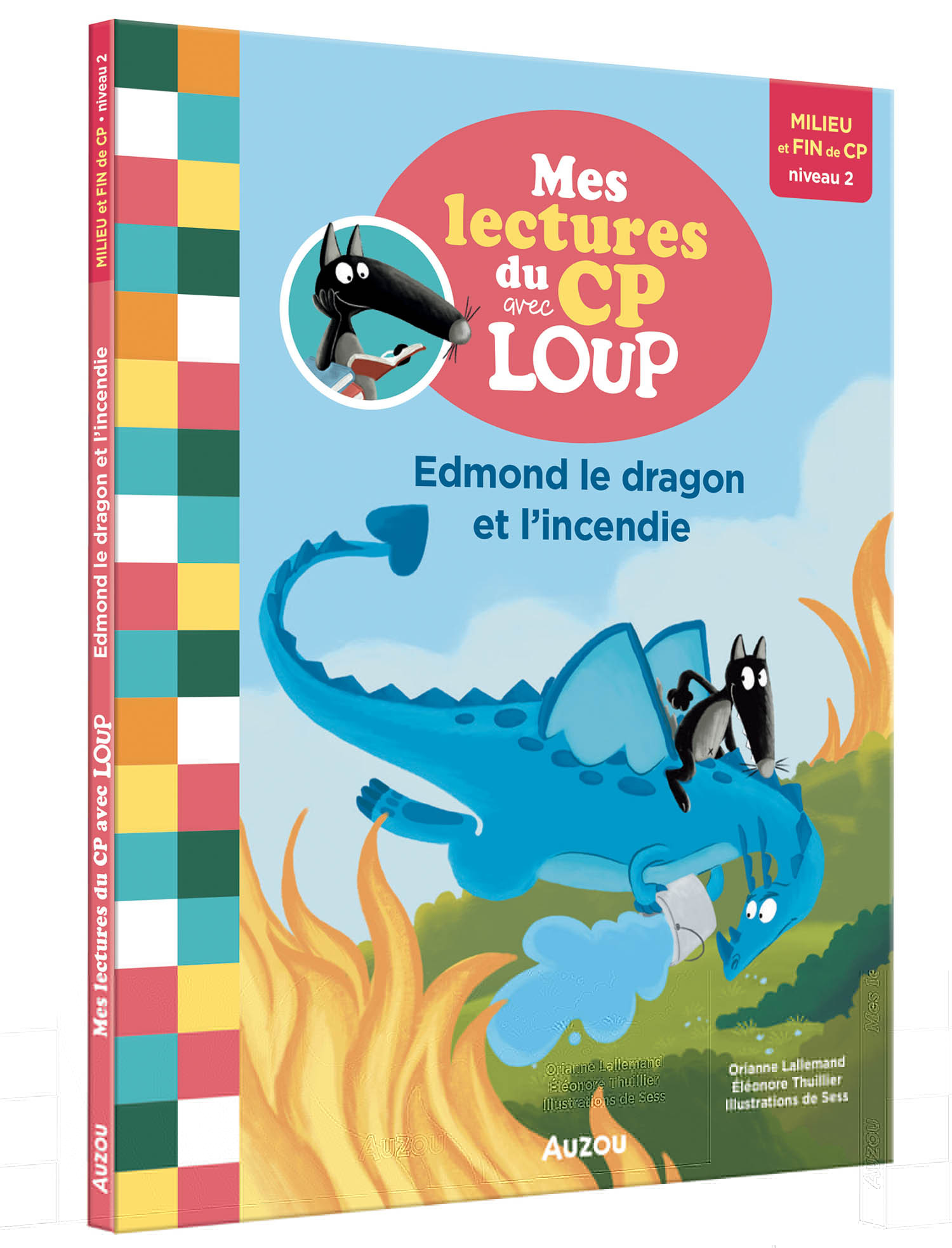 Edmond le dragon et l'incendie NED - Lecture Loup CP