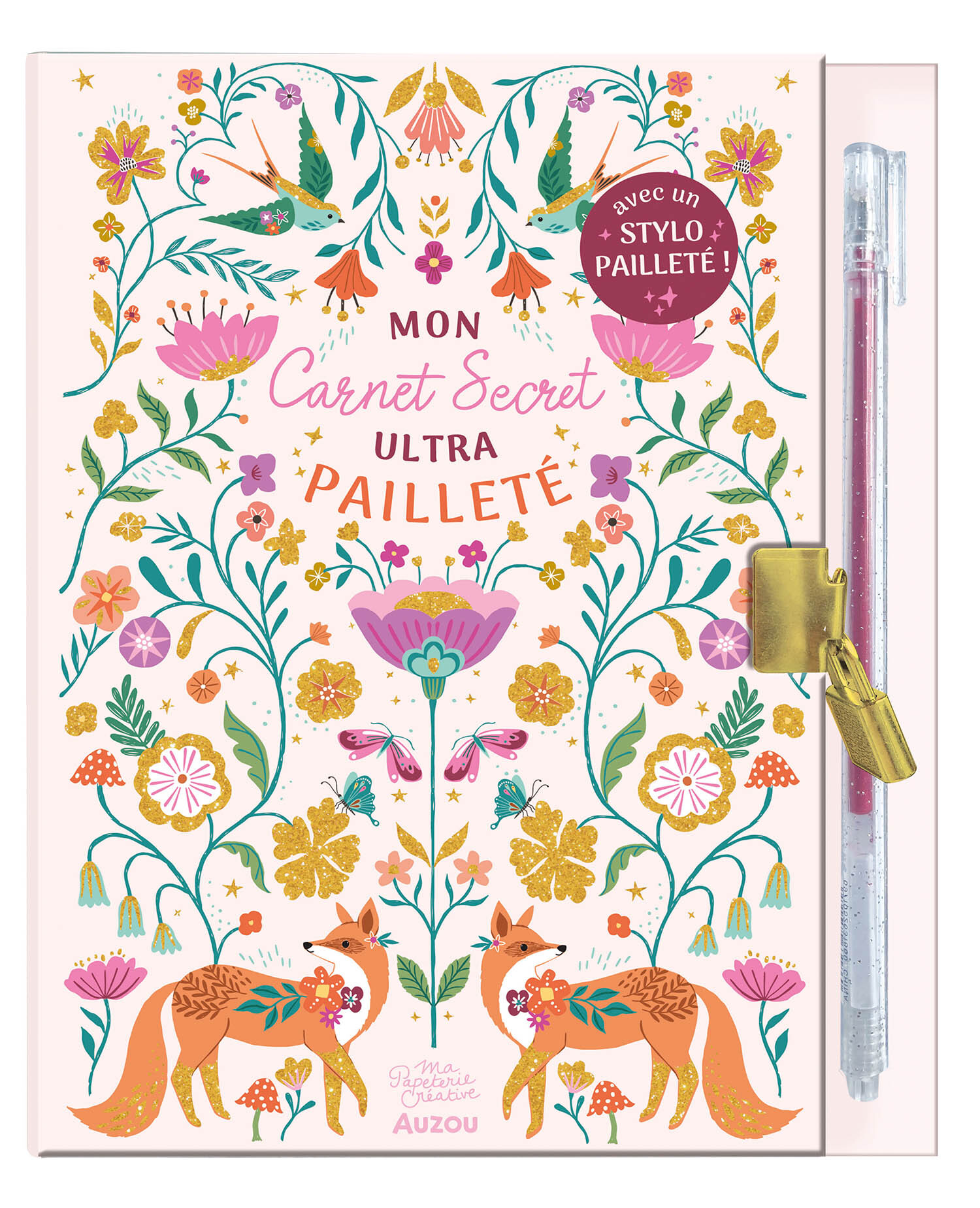 Ma papeterie créative - Mon carnet secret ultrapailleté