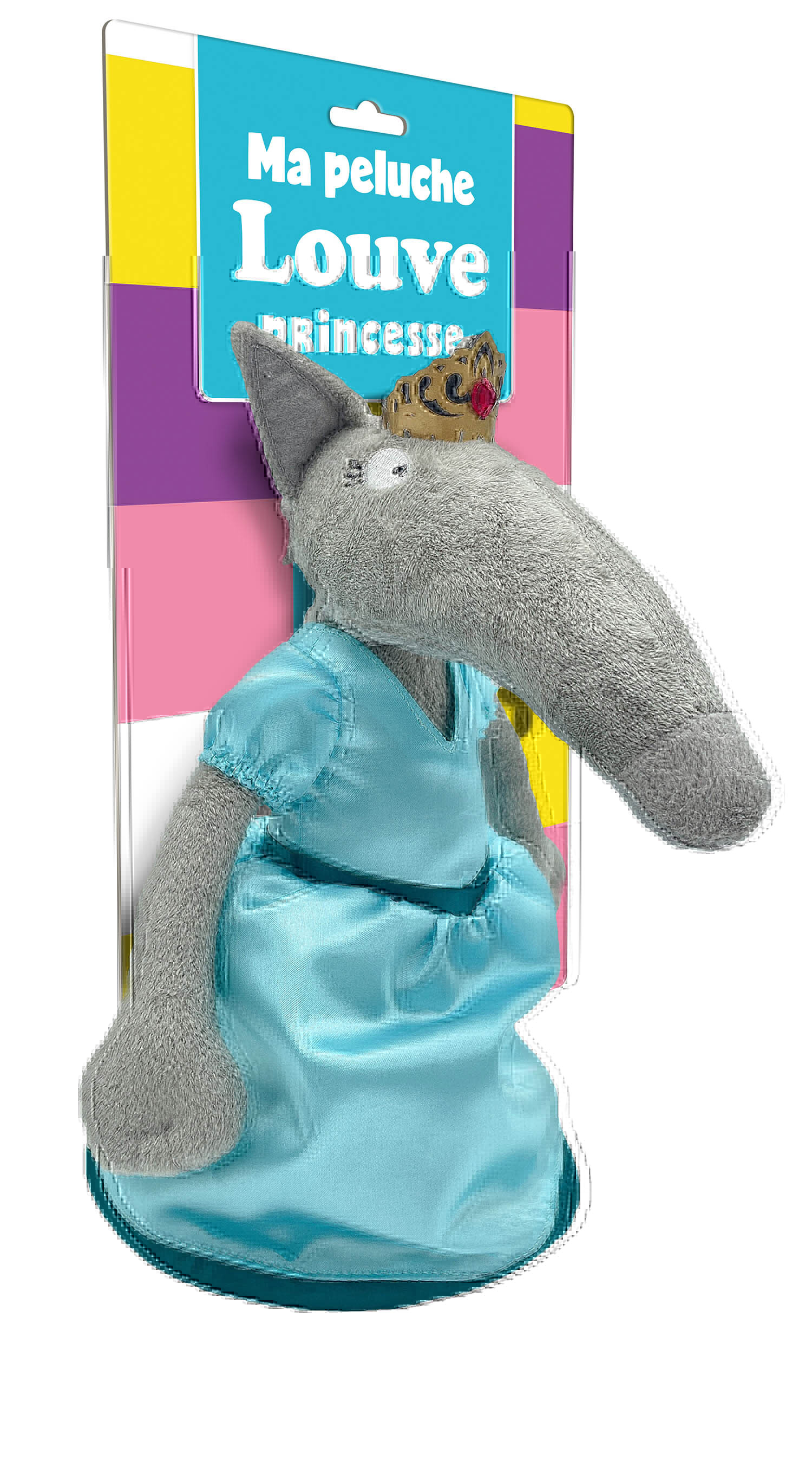 Loup - Peluche Louve princesse NED