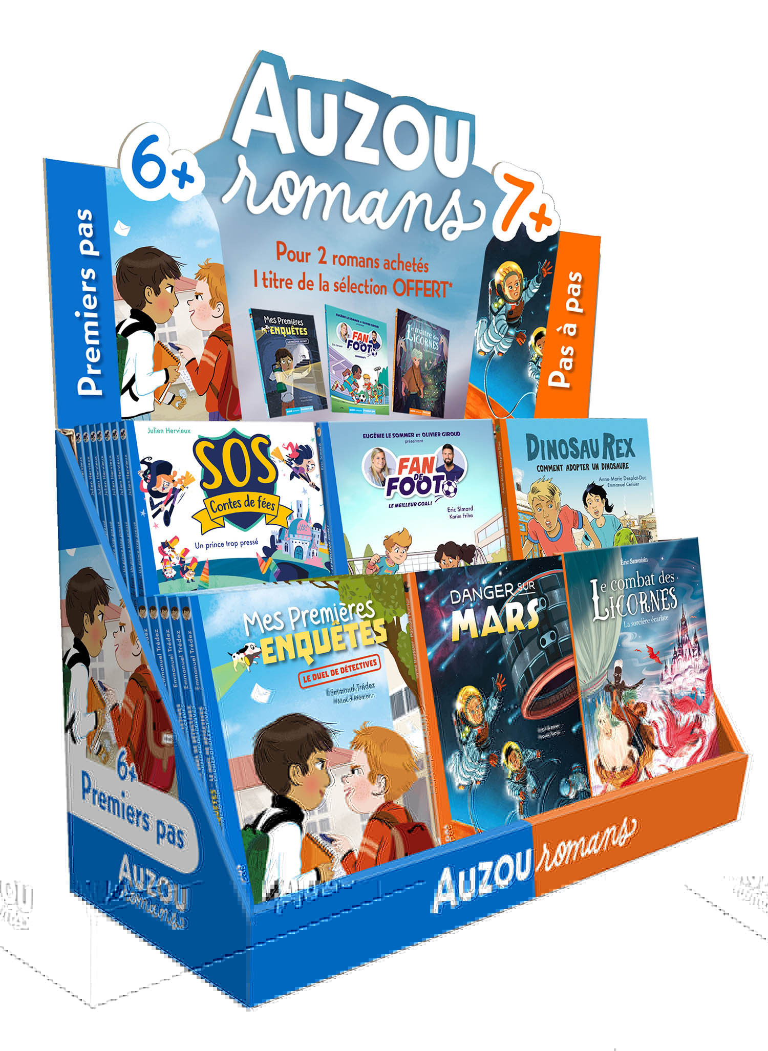 PLV PLEINE DE TABLE - ROMANS - 42 VOL + 15 GRATUITS