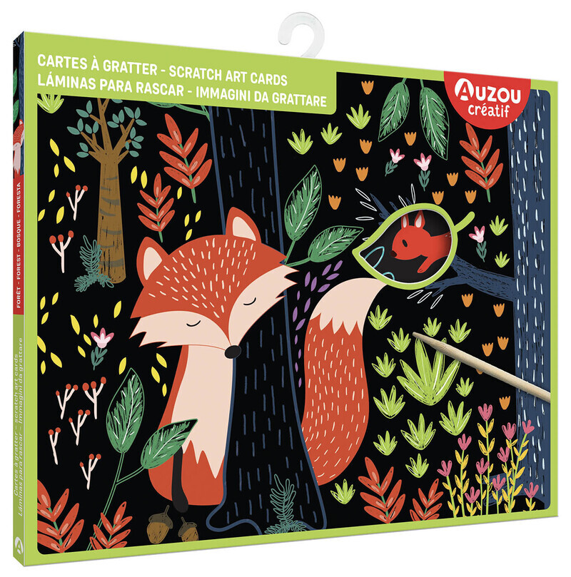 Cartes à gratter - forêt