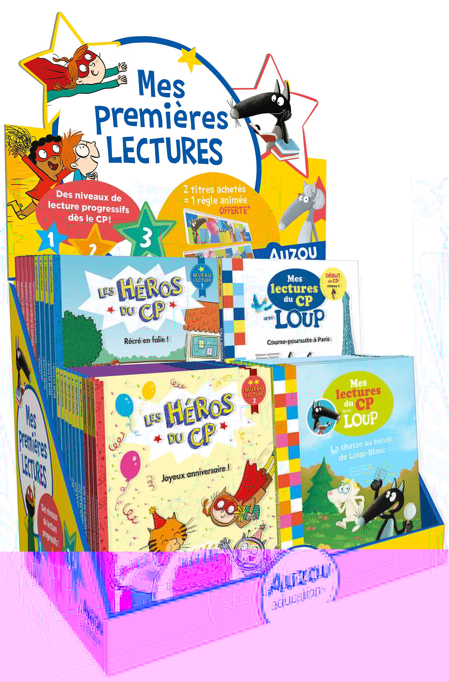 PLV PLEINE DE TABLE - PREMIÈRES LECTURES - 30 VOL + PRIME 2 POUR 1