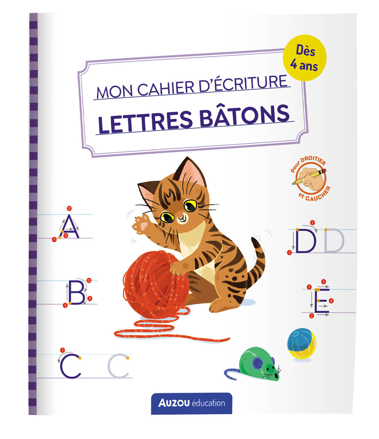 MON CAHIER D'ECRITURE - LETTRES BATONS - LES CHATS