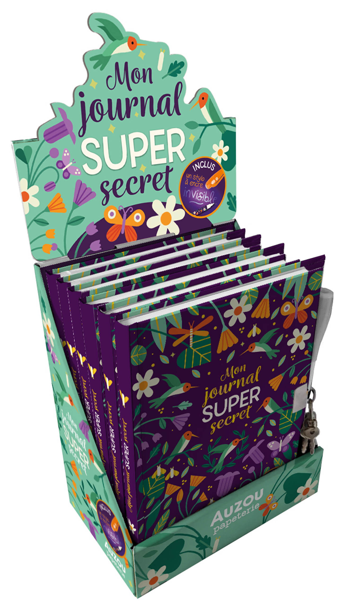 BOITE PLEINE - CARNET SECRET ENCRE INVISIBLE - 6 VOL.