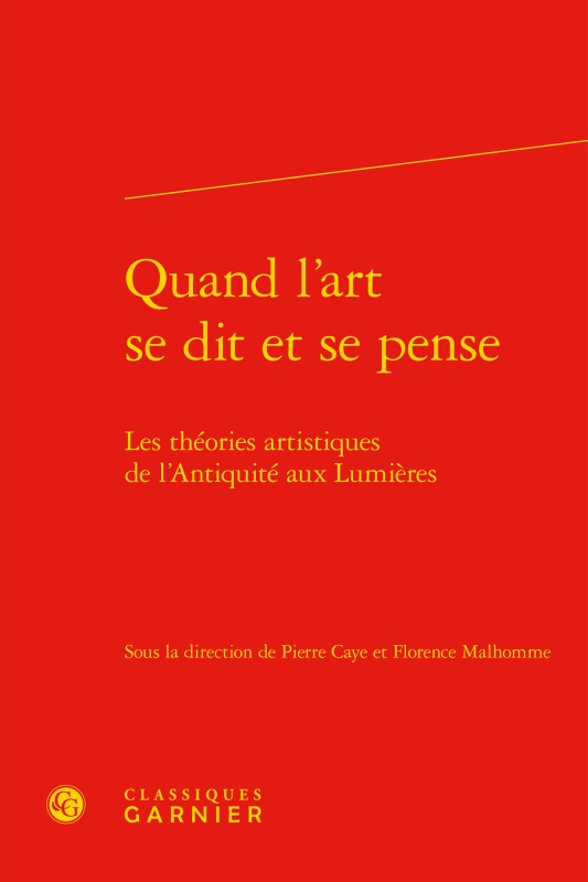 Quand l'art se dit et se pense