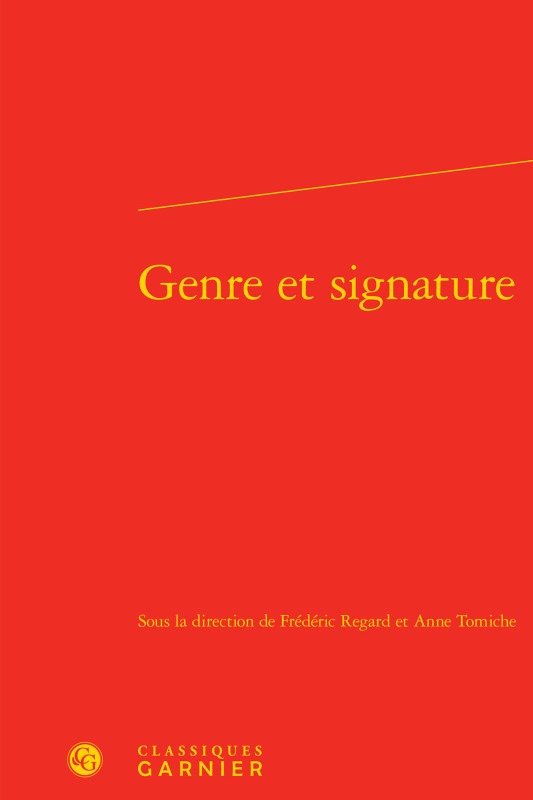 Genre et signature