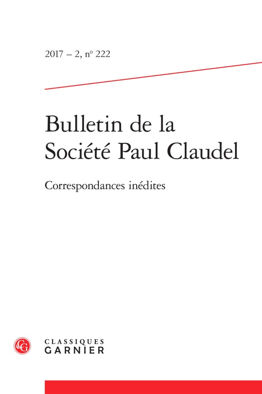 Bulletin de la Société Paul Claudel