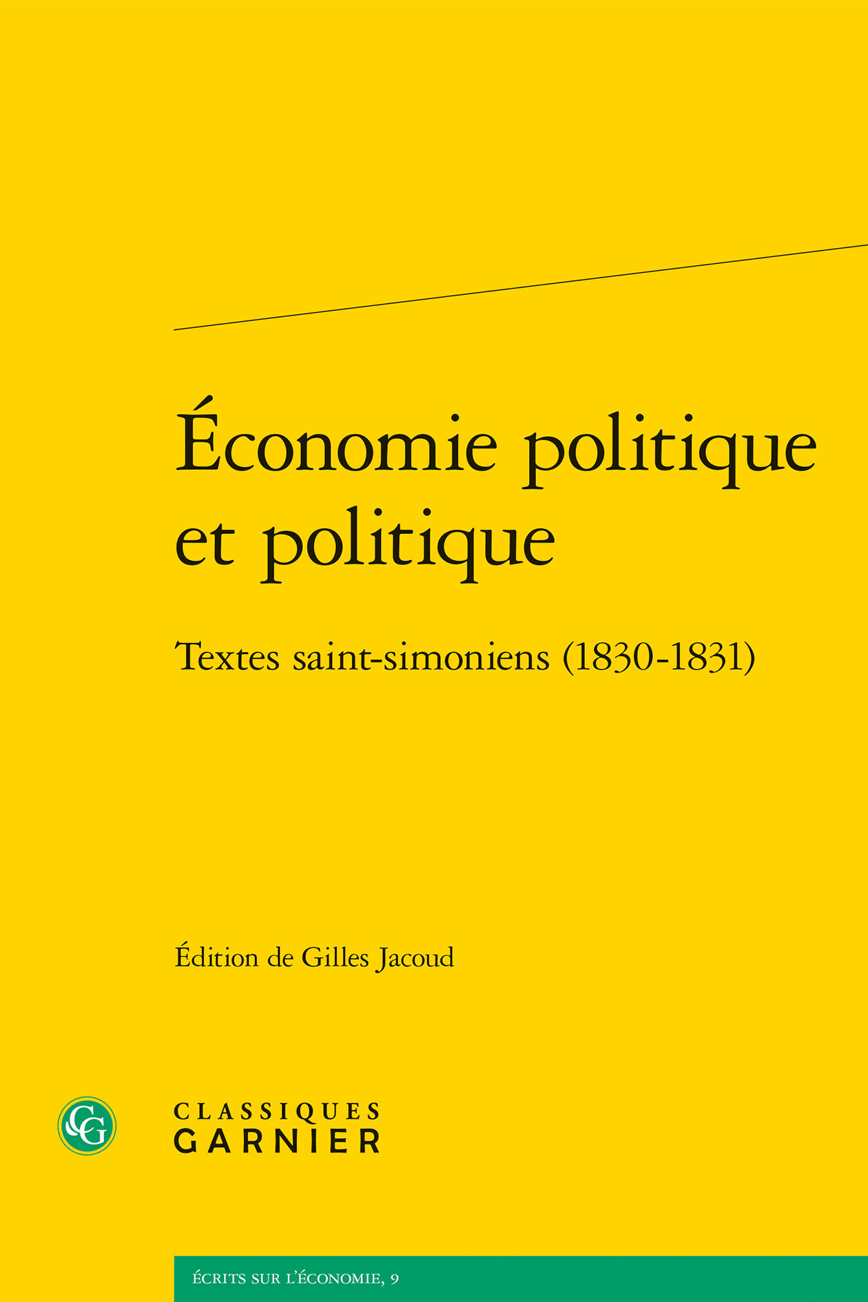 Économie politique et politique