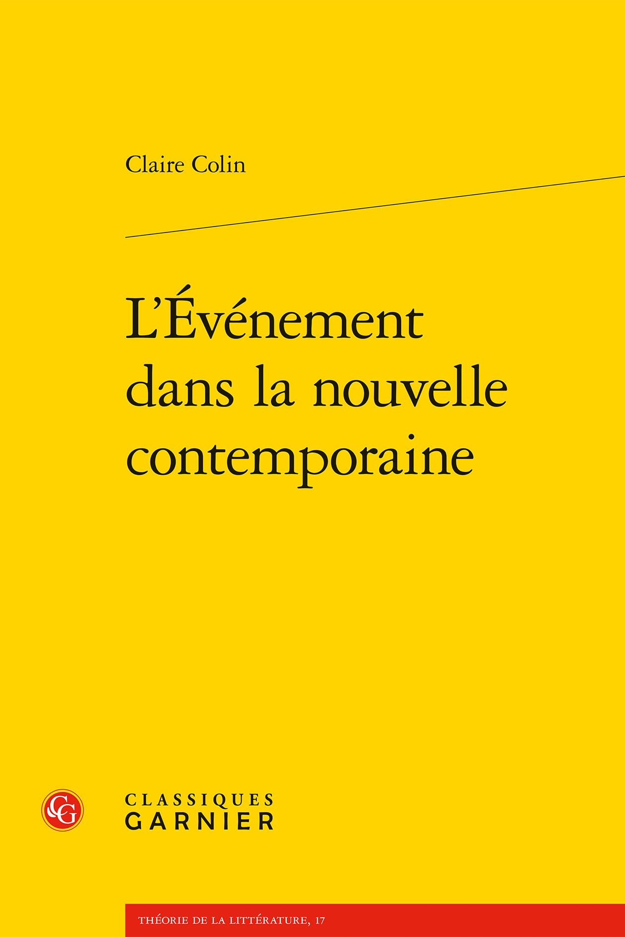 L'Événement dans la nouvelle contemporaine