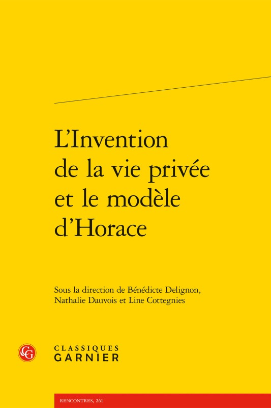 L'Invention de la vie privée et le modèle d'Horace