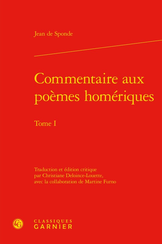 commentaire aux poèmes homériques. tome i