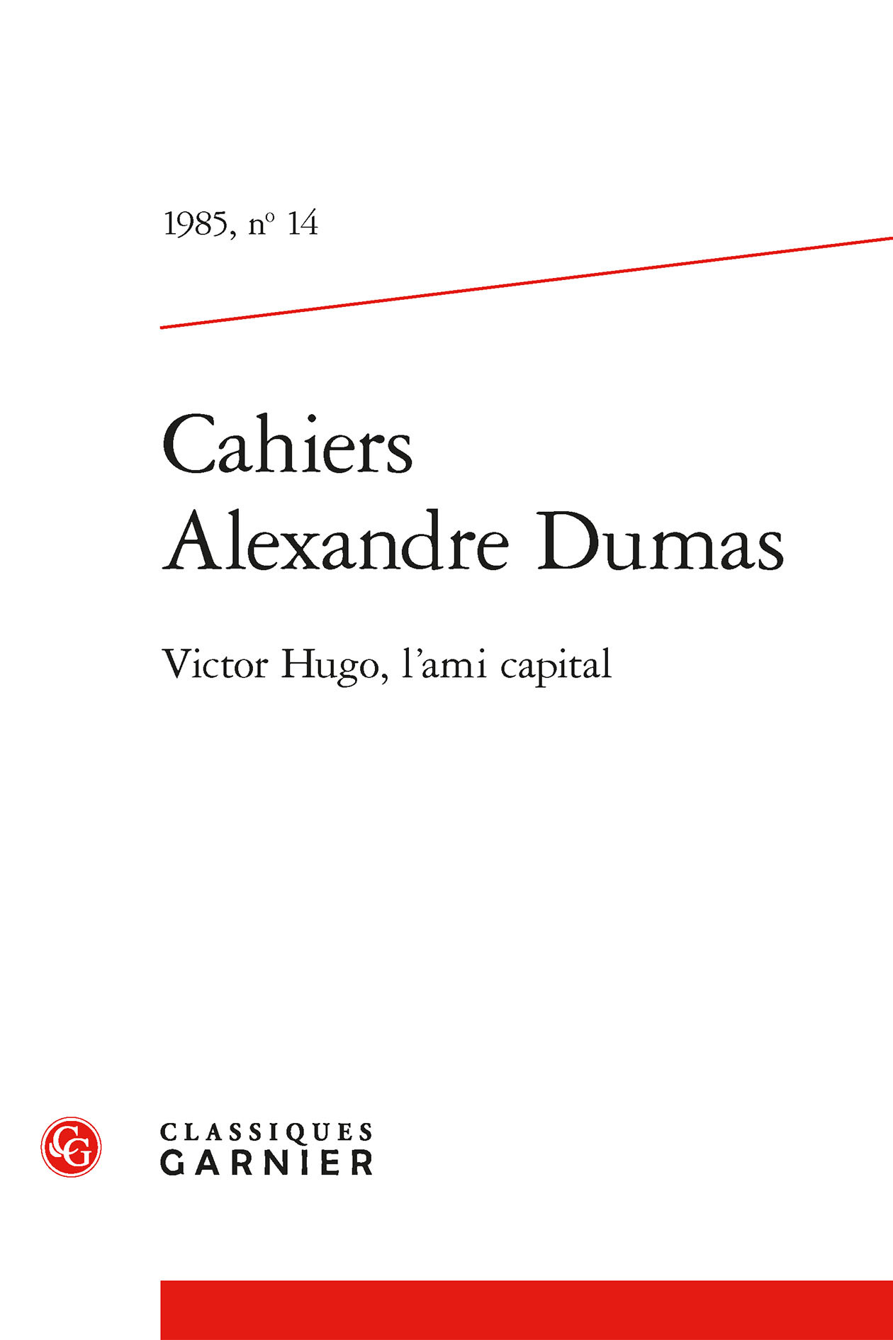 Cahiers Alexandre Dumas
