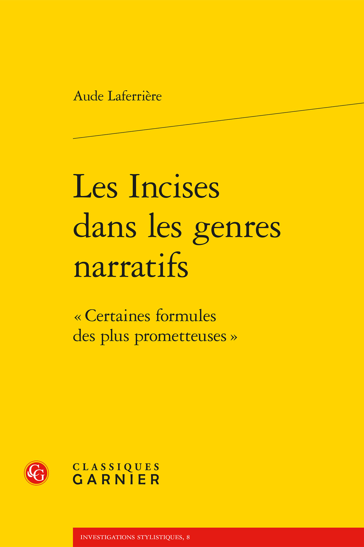 Les Incises dans les genres narratifs
