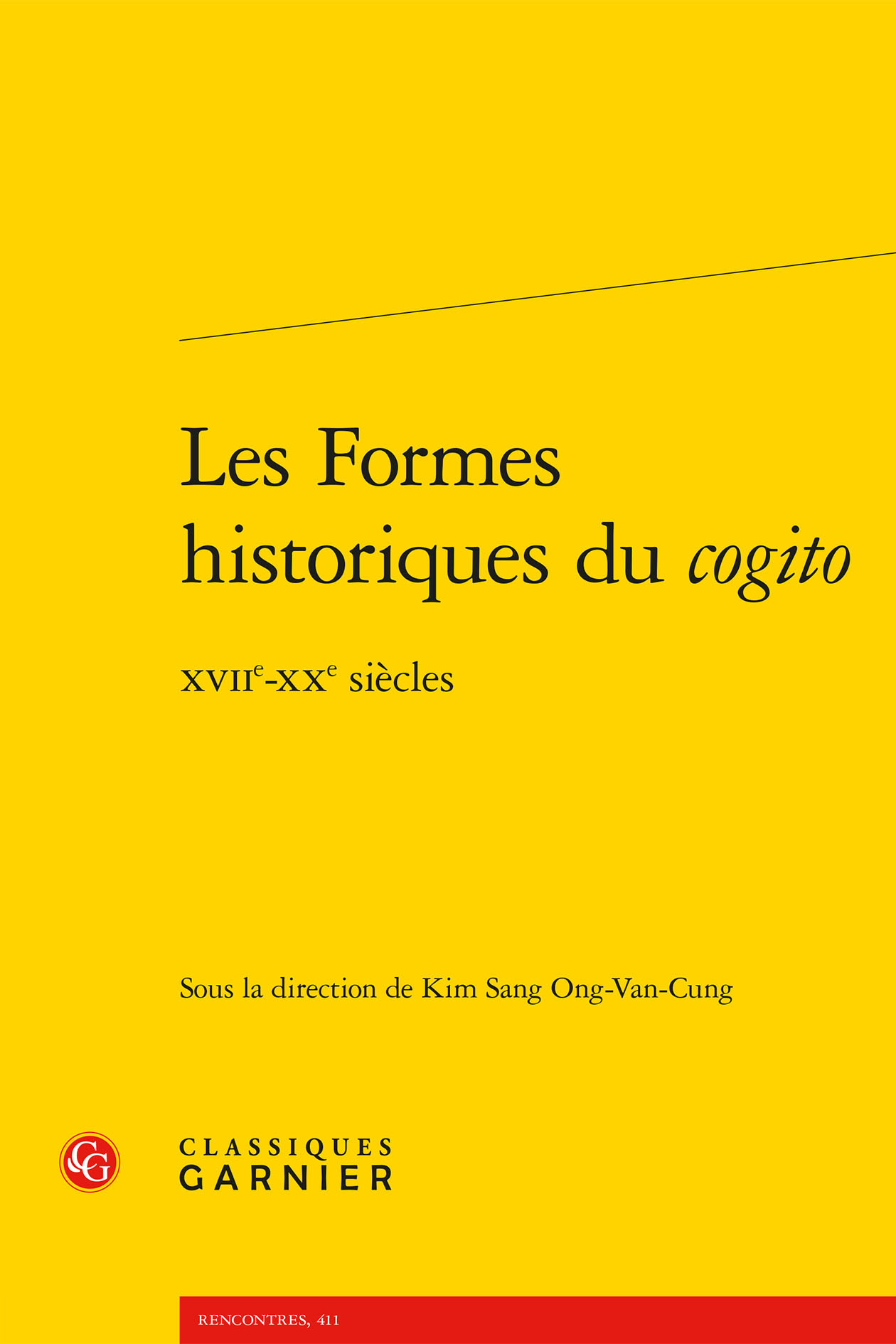 Les Formes historiques du cogito
