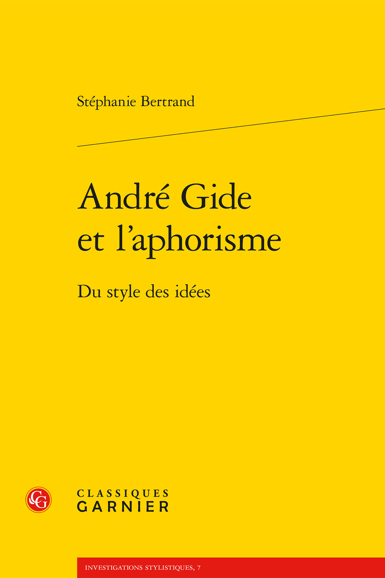 André Gide et l'aphorisme