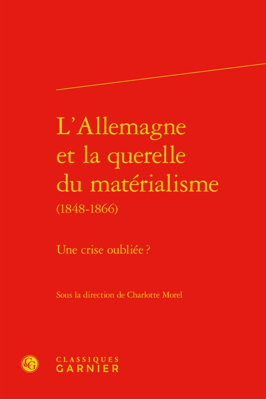 L'Allemagne et la querelle du matérialisme