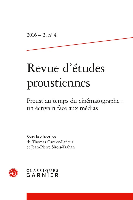 Revue d'études proustiennes