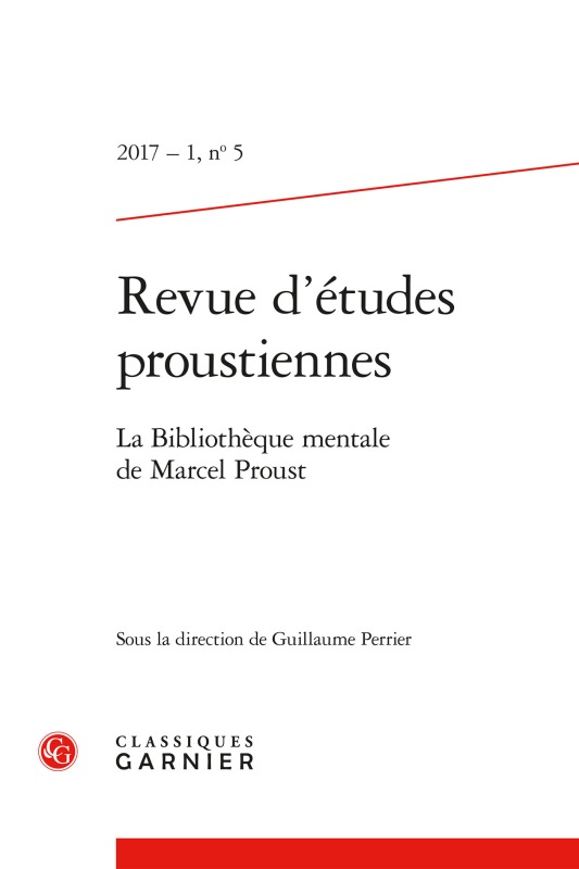 Revue d'études proustiennes