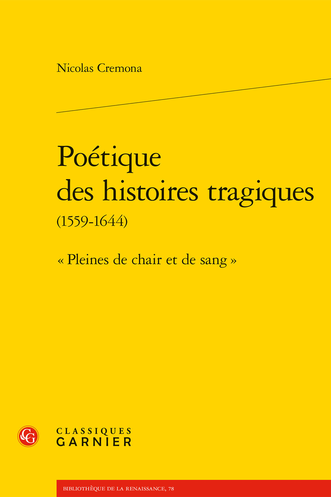 Poétique des histoires tragiques