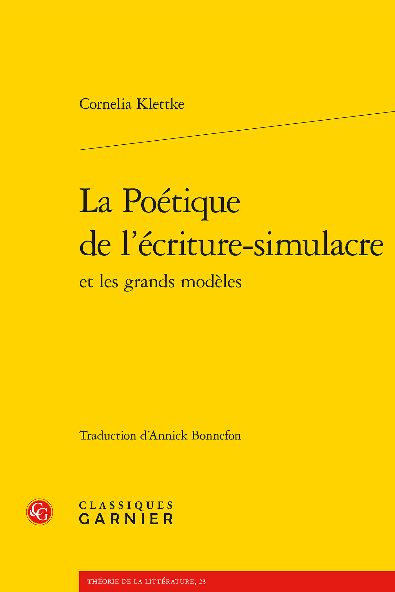 La Poétique de l'écriture-simulacre