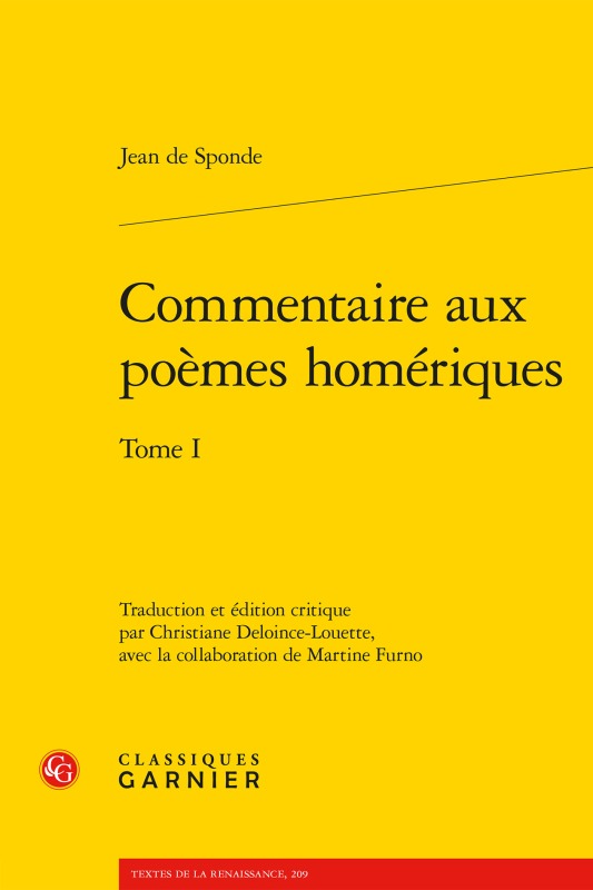 commentaire aux poèmes homériques. tome i