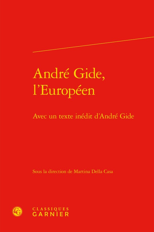 André Gide, l'Européen