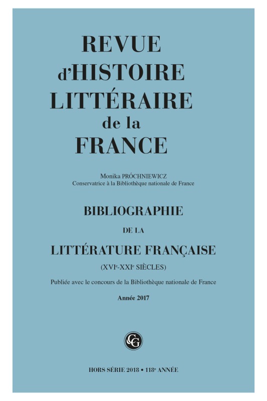 Bibliographie de la littérature française