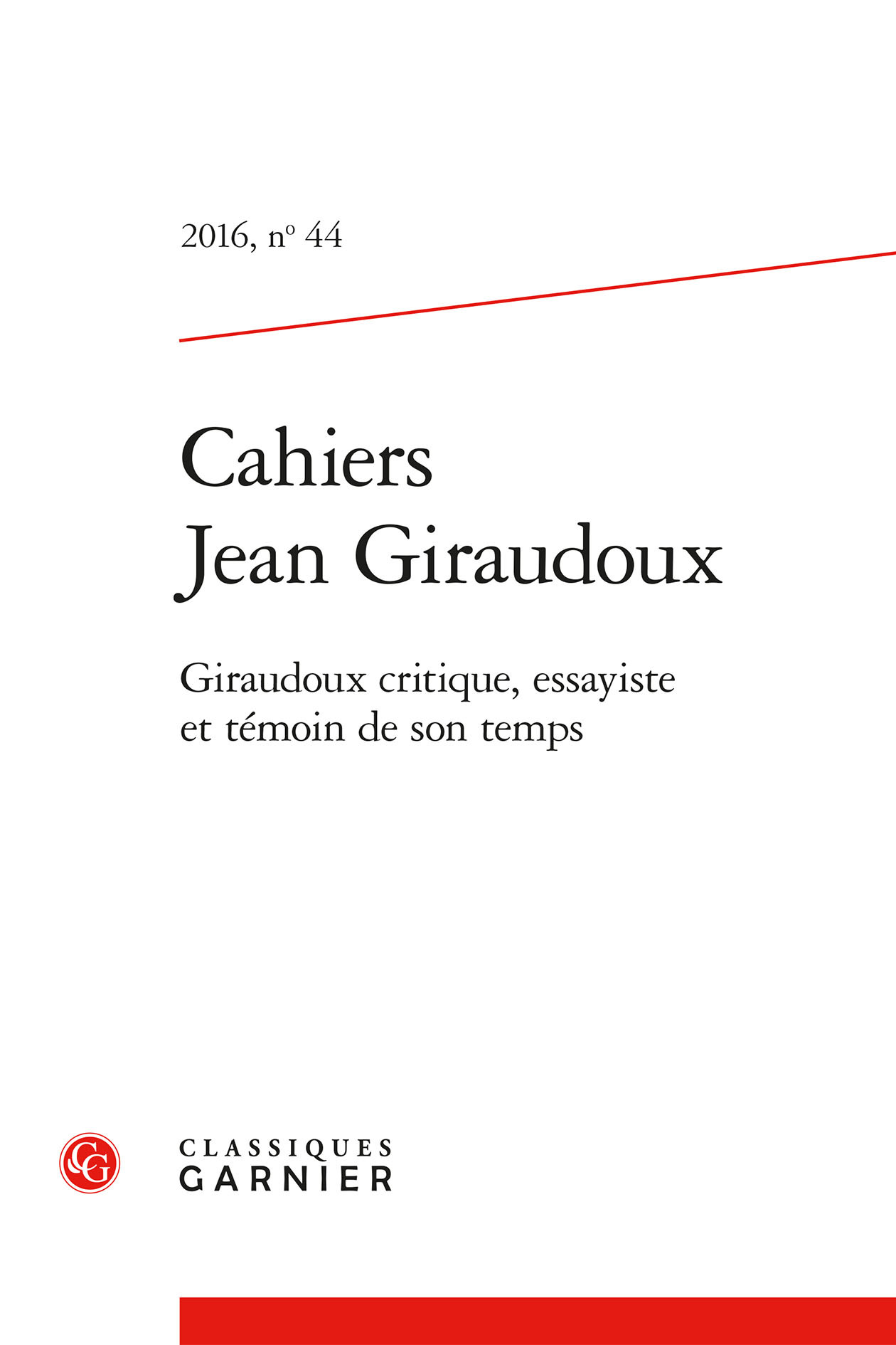 Cahiers Jean Giraudoux