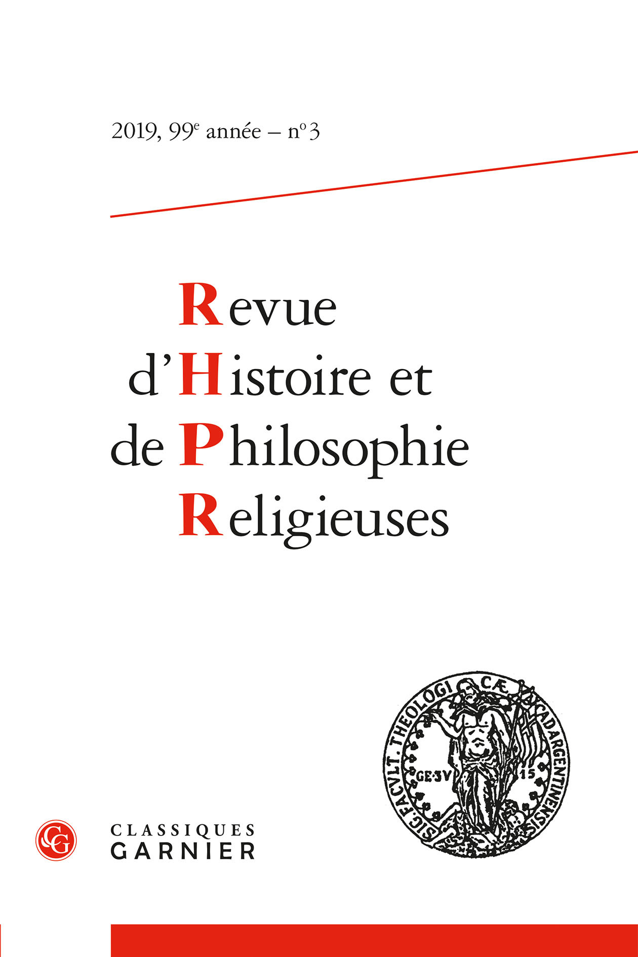 Revue d'Histoire et de Philosophie Religieuses