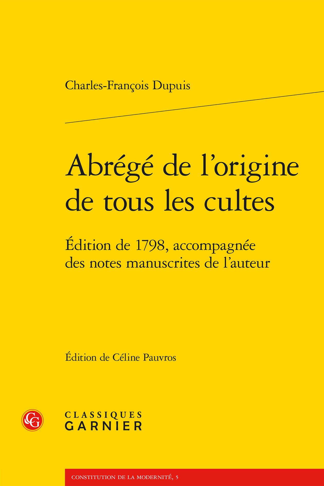Abrégé de l'origine de tous les cultes