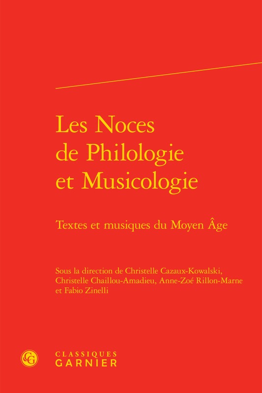Les Noces de Philologie et Musicologie