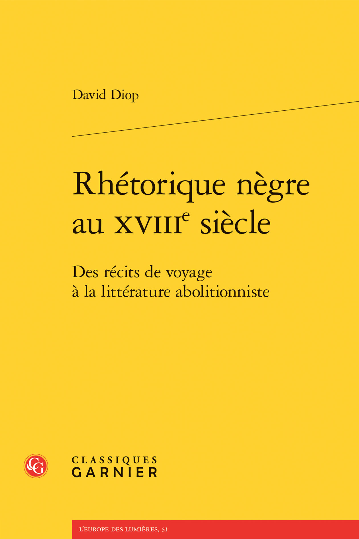 Rhétorique nègre au XVIIIe siècle