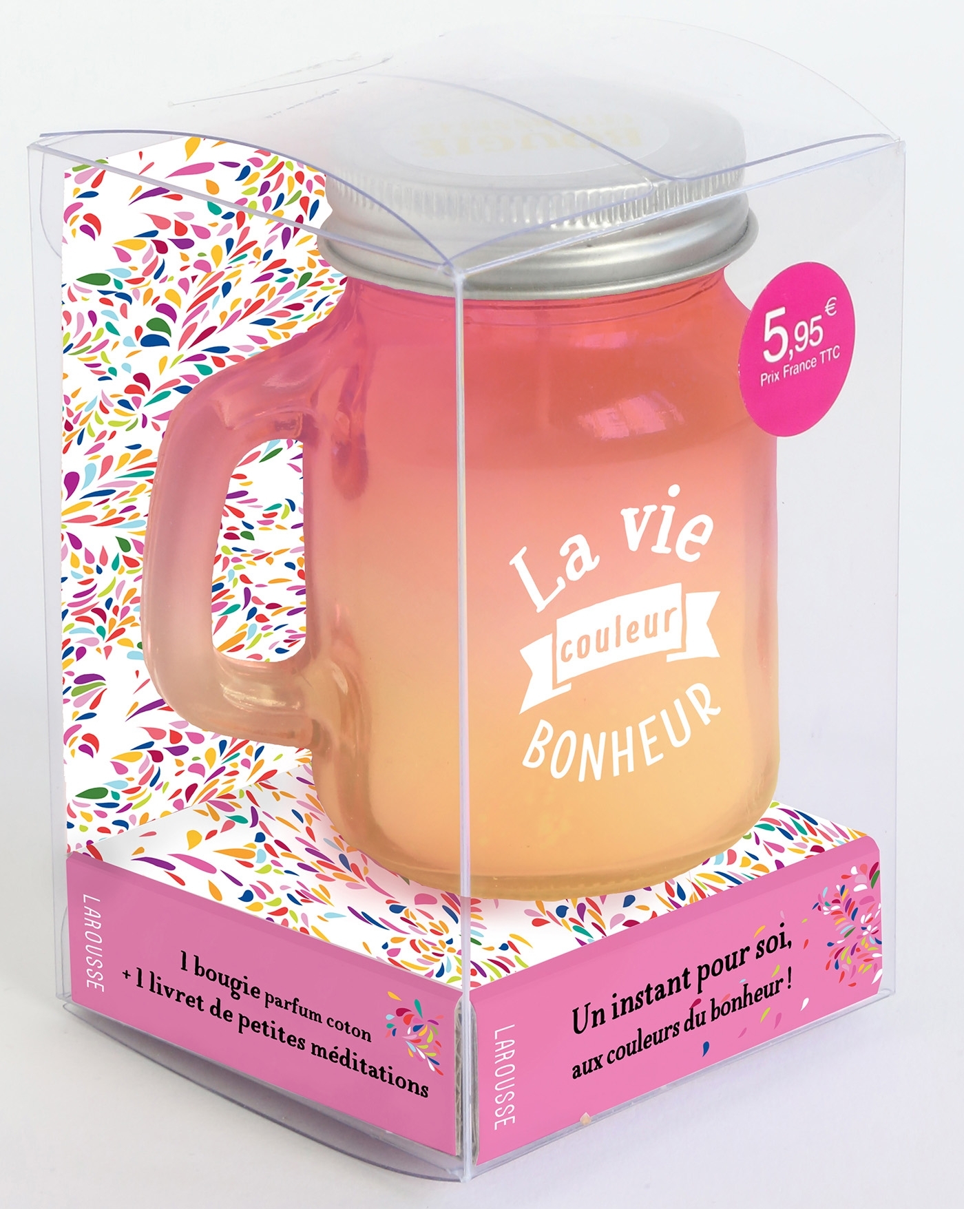 La vie couleur bonheur en rose et jaune