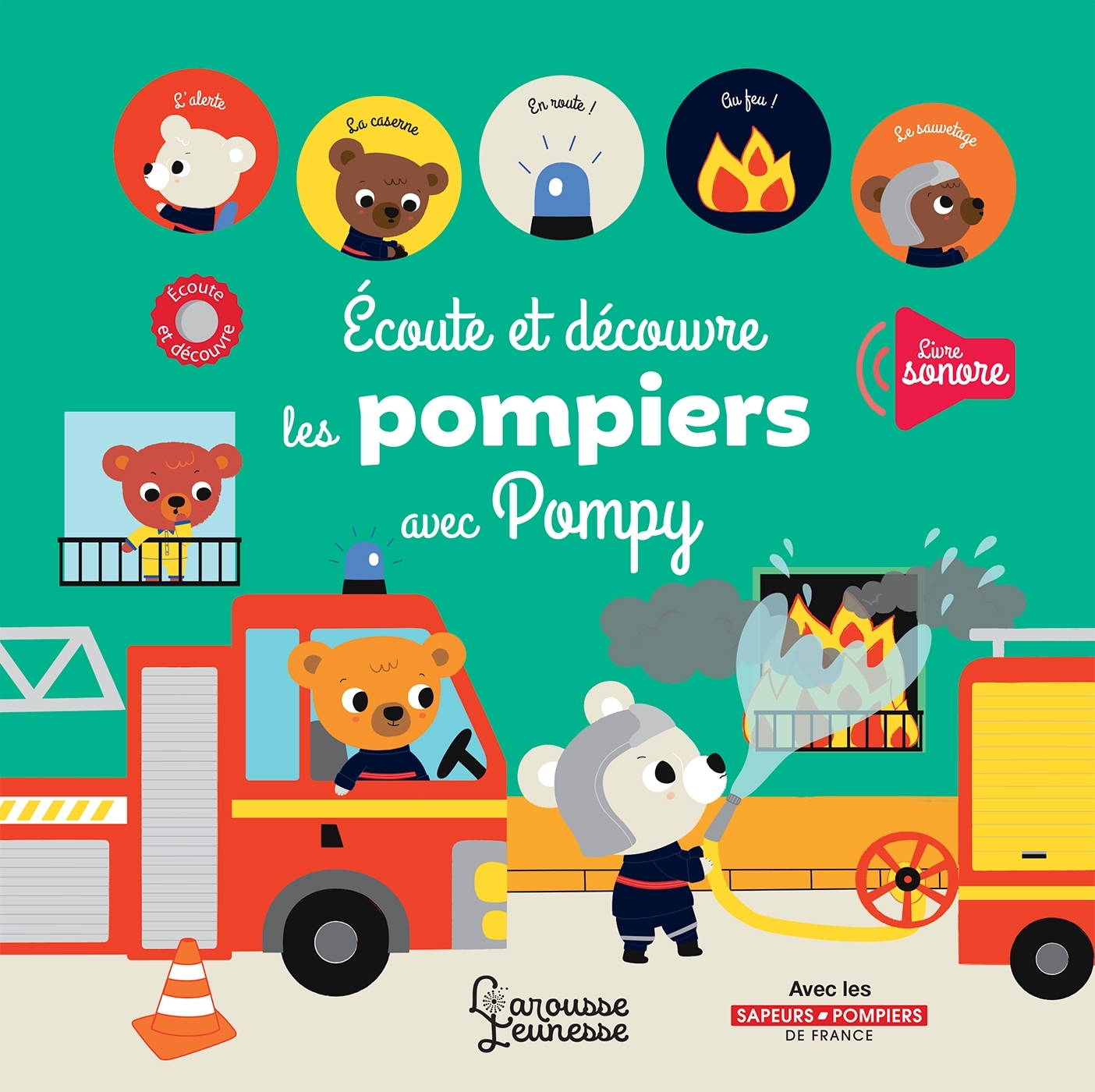 écoute et découvre les pompiers avec Pompy