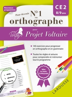 Pour devenir n°1 en orthographe avec Projet Voltaire CE2