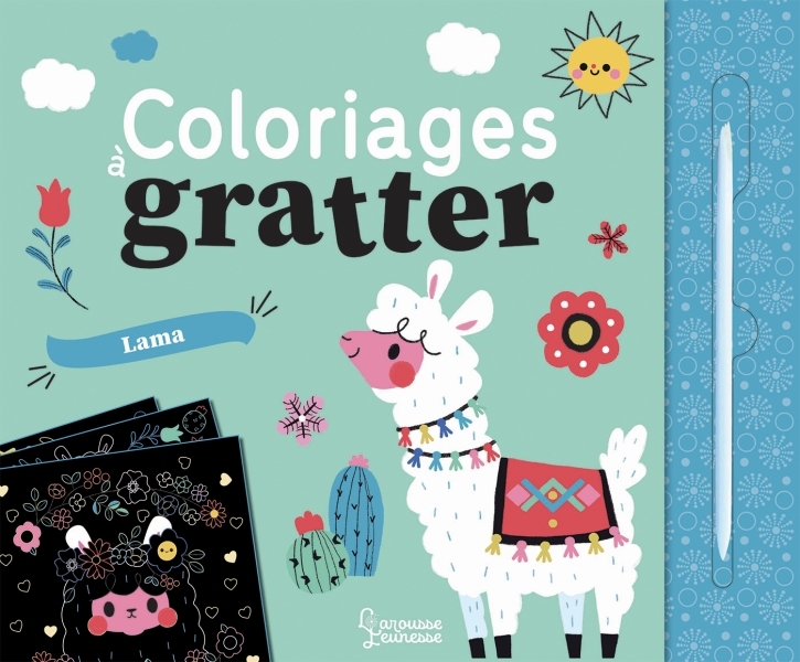 Coloriages à gratter : les lamas